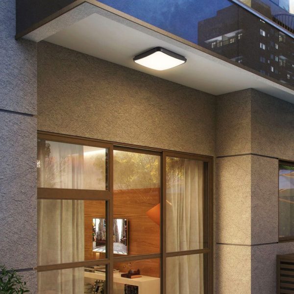 Modern Minimalist Waterproof Aluminum Alloy PC Round Square LED Flush Mount Ceiling Light For Outdoor Patio - Image 22