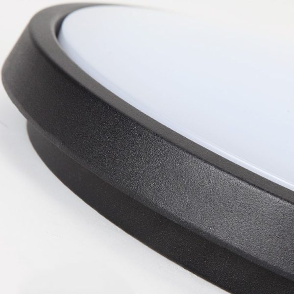 Modern Minimalist Waterproof Aluminum Alloy PC Round Square LED Flush Mount Ceiling Light For Outdoor Patio - Image 14