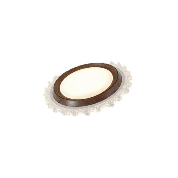 Contemporary Retro Hardware ABS PC Acrylic Round Lace LED Flush Mount Ceiling Fan Light For Bedroom - Image 19