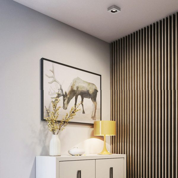 Modern Minimalist Iron Square Rectangular Honeycomb Network Spotlight Downlight LED Flush Mount Ceiling Light For Hallway - Image 28