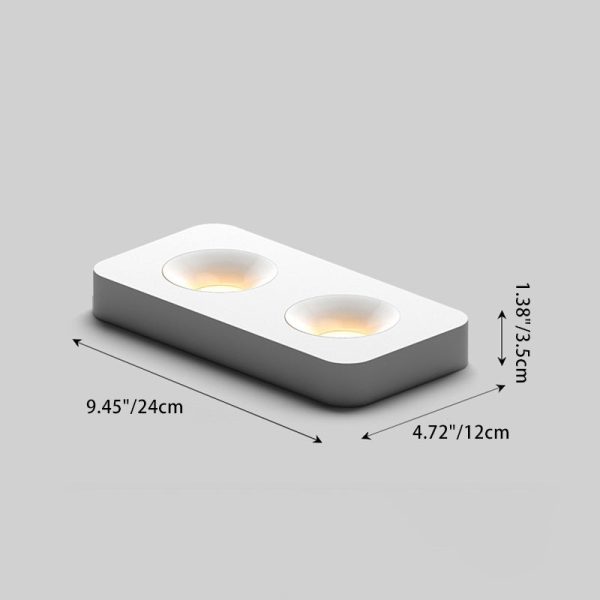 Modern Minimalist Iron Square Rectangular Honeycomb Network Spotlight Downlight LED Flush Mount Ceiling Light For Hallway - Image 10
