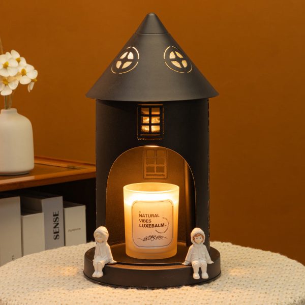 Contemporary Nordic Iron Pointed Arches Castle Cartoon Character 1-Light Melting Wax Table Lamp For Bedroom - Image 15