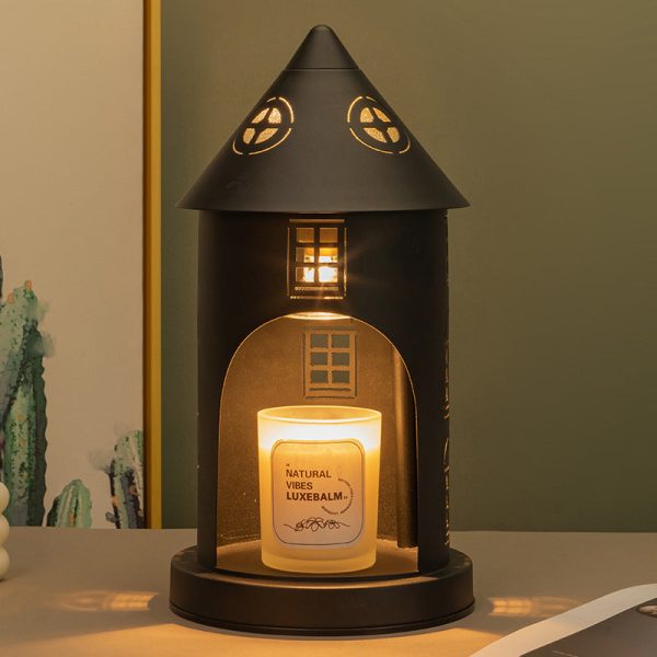 Contemporary Nordic Iron Pointed Arches Castle Cartoon Character 1-Light Melting Wax Table Lamp For Bedroom - Image 6