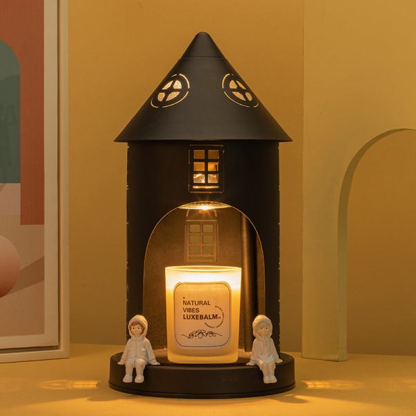 Contemporary Nordic Iron Pointed Arches Castle Cartoon Character 1-Light Melting Wax Table Lamp For Bedroom - Image 2