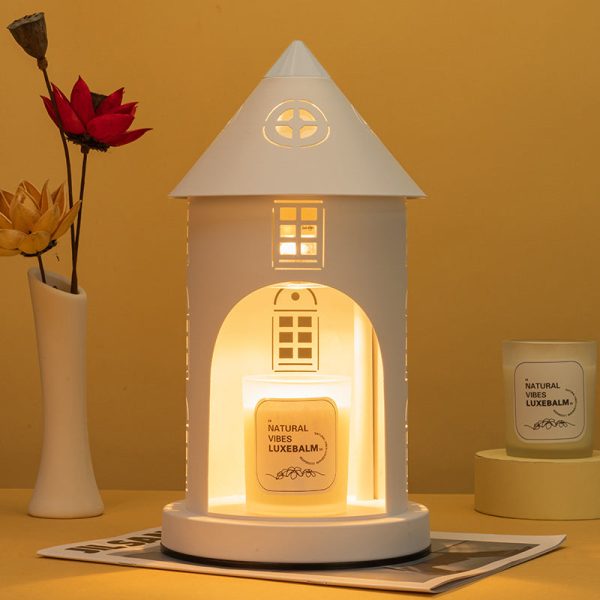 Contemporary Nordic Iron Pointed Arches Castle Cartoon Character 1-Light Melting Wax Table Lamp For Bedroom - Image 5
