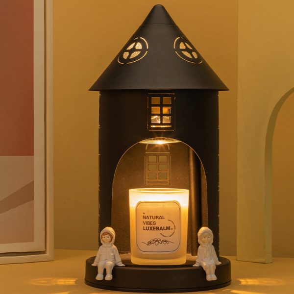 Contemporary Nordic Iron Pointed Arches Castle Cartoon Character 1-Light Melting Wax Table Lamp For Bedroom - Image 12