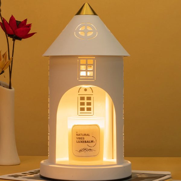 Contemporary Nordic Iron Pointed Arches Castle Cartoon Character 1-Light Melting Wax Table Lamp For Bedroom - Image 4
