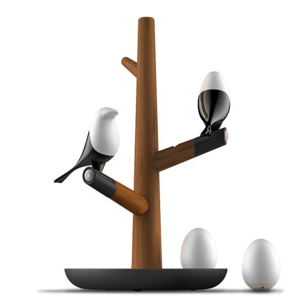 Contemporary Creative PC ABS Wood Silicone Magpie Branch LED Motion Sensor Night Light Table Lamp For Bedroom - Image 19