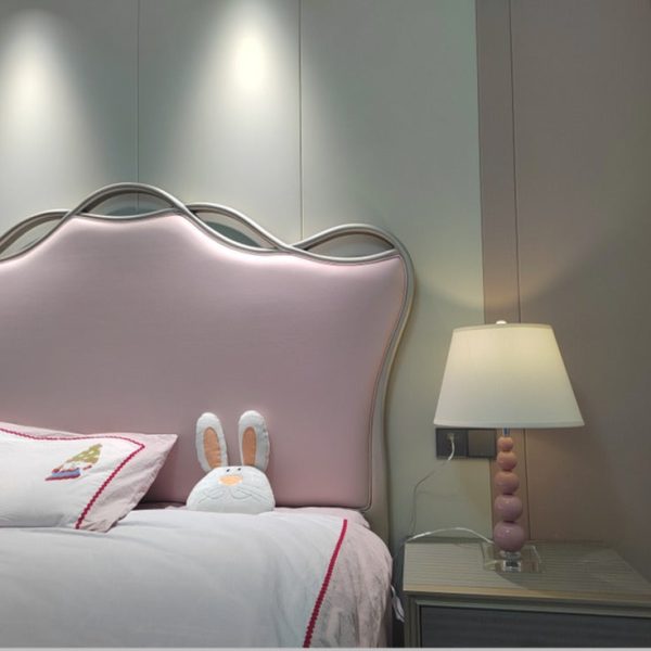 Modern Crystal Pink Beaded 1-Light Table Lamp - Image 13