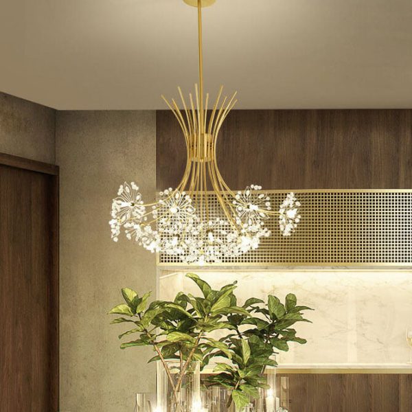 Crystal 13-19 Light Dandelion Shade Chandeliers - Image 11