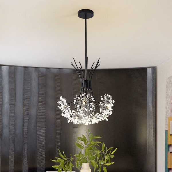 Crystal 13-19 Light Dandelion Shade Chandeliers - Image 12