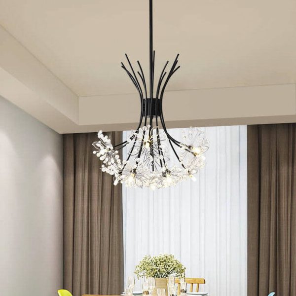 Crystal 13-19 Light Dandelion Shade Chandeliers - Image 13