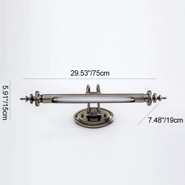Modern Cylindrical Aluminum 1-Light LED Mirror Front Light - Image 12