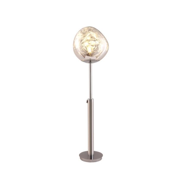 Contemporary Nordic Lava Irregular Circle Adjustable Height Acrylic PVC 1 - Light Standing Floor Lamp For Living Room - Image 12