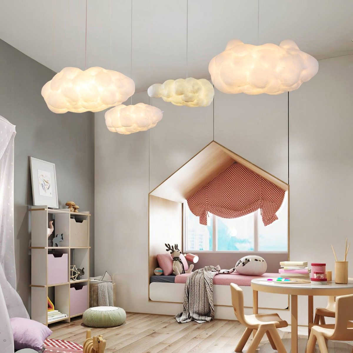 Cloud Shaped Modern Artistic Pendant Light Hanging Lamp Island Lights - Image 2