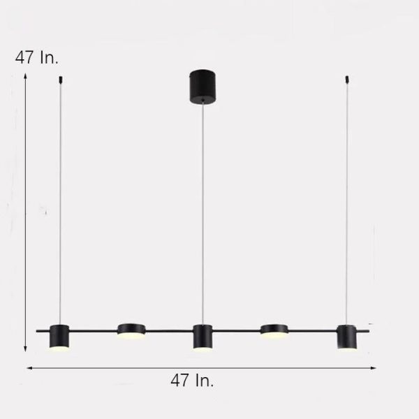 5-light LED Creative Metal Modern Chandeliers Kitchen Pendant Lighting - Image 4