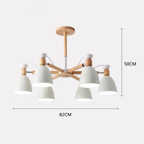 6-light LED Nordic Pendant Lighting Chandelier Hanging Ceiling Lights - Image 4
