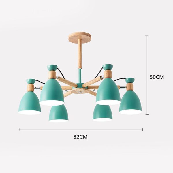 6-light LED Nordic Pendant Lighting Chandelier Hanging Ceiling Lights - Image 5