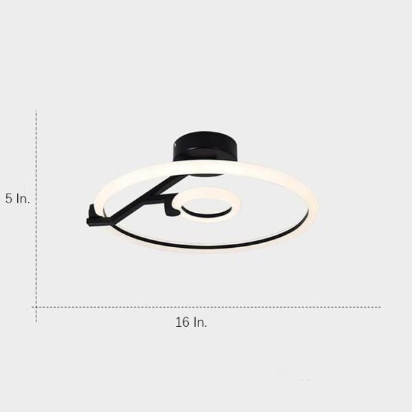 Rings Flush Mount Ceiling Light Abitrary LED Light - Image 7