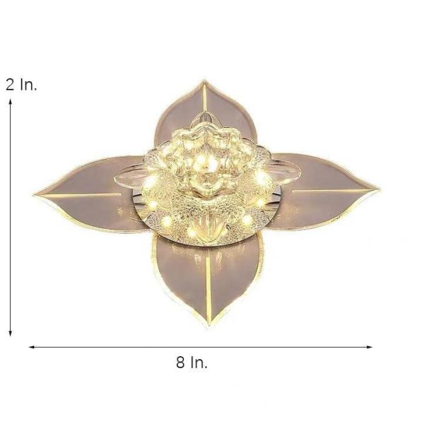 4 Pointed Classic Star LED Multi Color Crystal Modern Ceiling Lights - Image 8