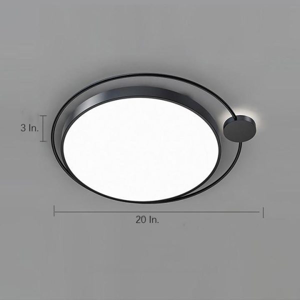 Circular Dimmable LED Nordic Flush Mount Light Ceiling Light Fixtures - Image 9
