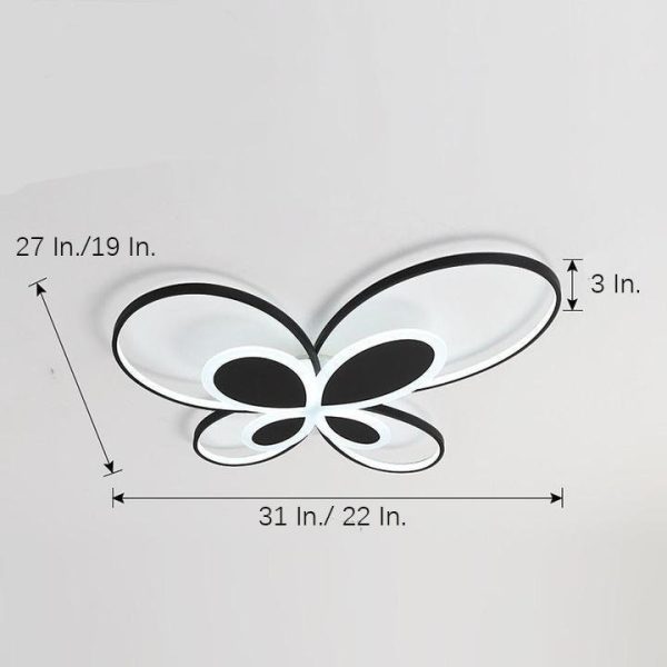 Cluster Dimmable Butterfly LED Flush Mount Ceiling Light for Baby Kids - Image 10