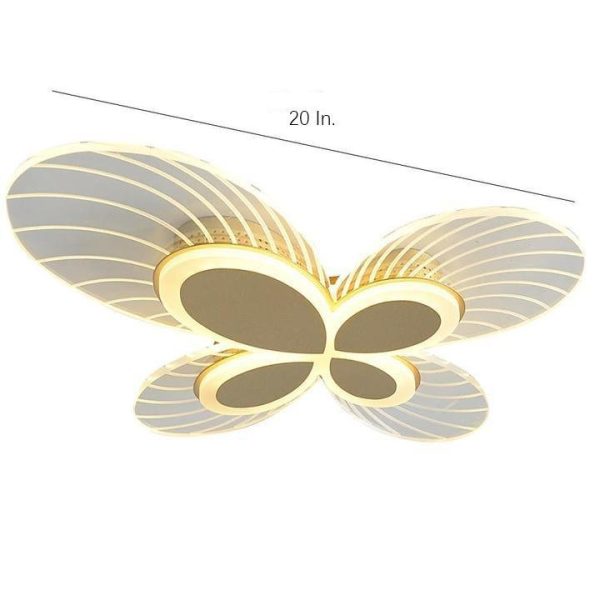 Butterflies Shaped Dimmable LED Nordic Flush Mount Lighting Ceiling Light - Image 7