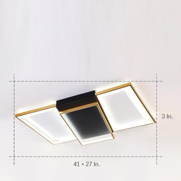 Rectangle Round LED Modern Flush Mount Lighting Ceiling Lights Chandeliers - Image 11