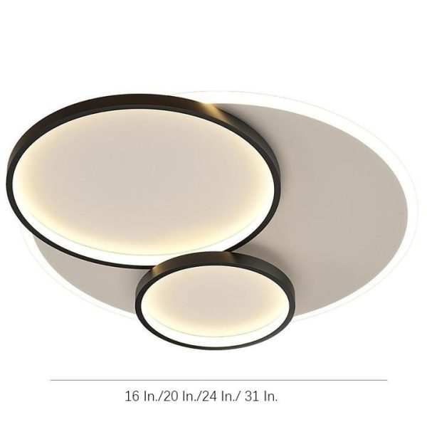 3 Circles Metal Modern Style Design Flush Mount Lighting LED Bedroom Ceiling Lights - Image 11