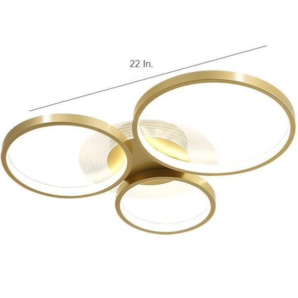 Circles LED Nordic Ceiling Lights Flush Mount Lighting Ceiling Lamp - Image 9