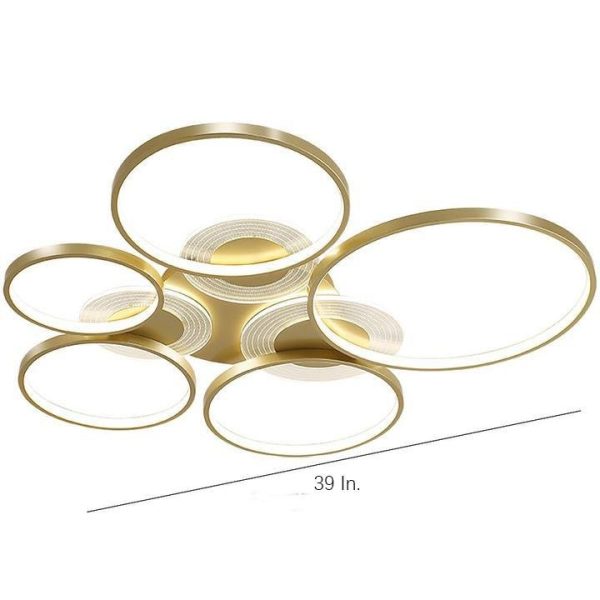 Circles LED Nordic Ceiling Lights Flush Mount Lighting Ceiling Lamp - Image 10