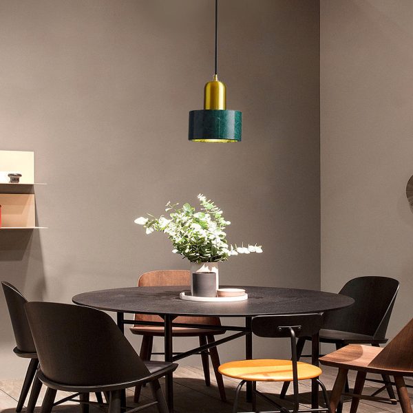 Minimalist Cylindrical Electroplated Copper LED Modern Pendant Lighting - Image 6