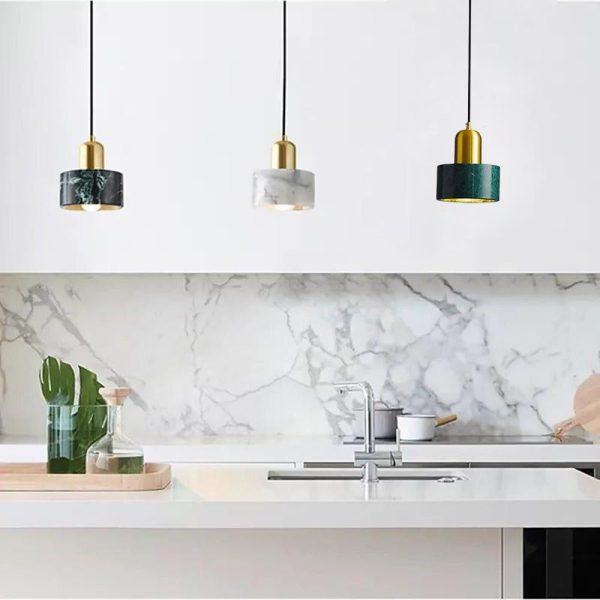 Minimalist Cylindrical Electroplated Copper LED Modern Pendant Lighting - Image 7