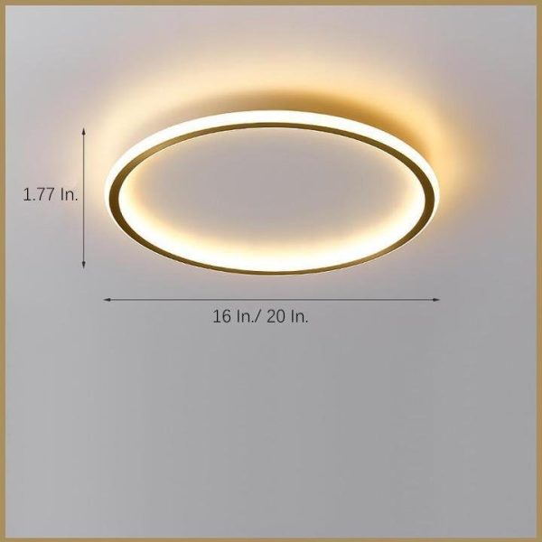 Circle Design Minimalist Nordic Integrated LED Flush Mount Ceiling Light - Image 10