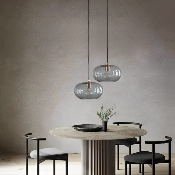 Artistic Electroplated Glass LED Nordic Pendant Lighting Island Light - Image 3