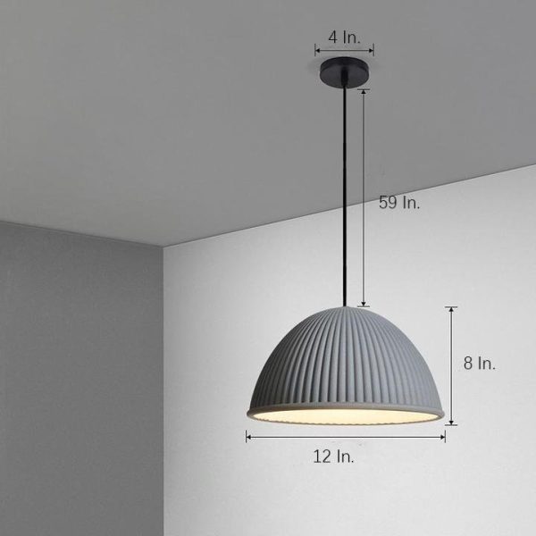Artistic Bowl Modern Pendant Lighting for Kitchen Island Metal Resin Pendant Light - Image 9