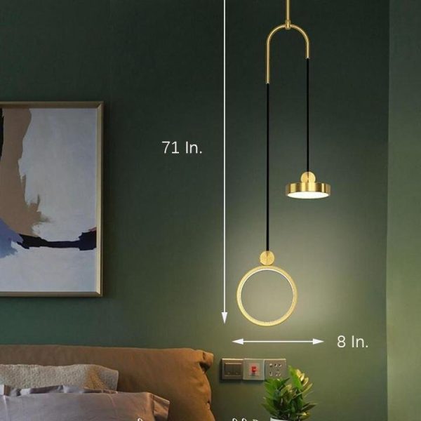 2 Circles LED Modern Pendant Light Island Lights Hanging Ceiling Lights - Image 8