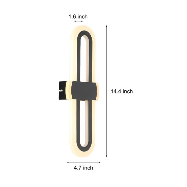 Rounded Rectangular Creative LED Modern Wall Lamp Wall Sconces Lighting - Image 10
