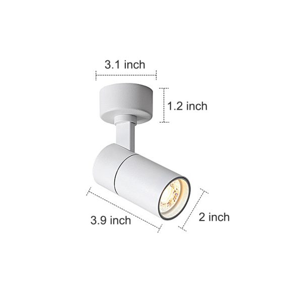 Up and Down Adjustable Round LED Ceiling Mounted Minimalist Spotlight - Image 13