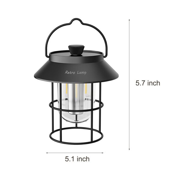 USB Rechargeable Dimmable LED Hanging Stand Portable Outdoor Lanterns - Image 14