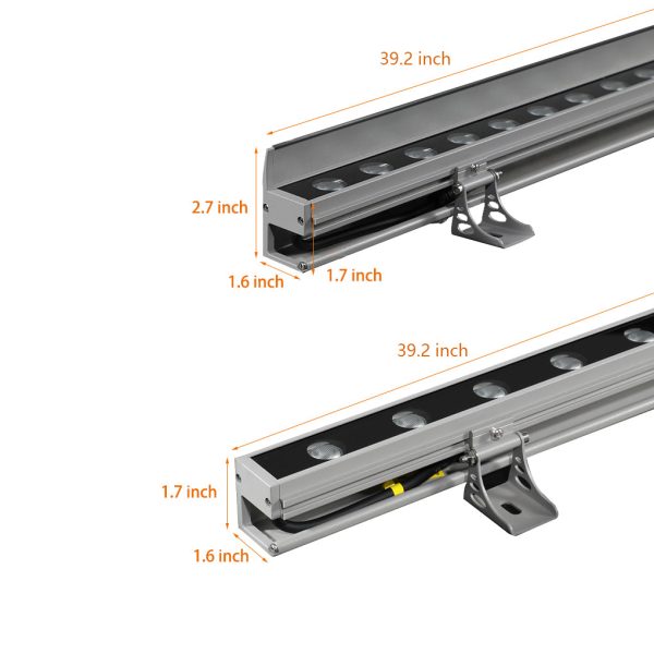 Linear Up LED Outdoor Wall Washer Lights Wall Landscape Lamp with Baffle - Image 8