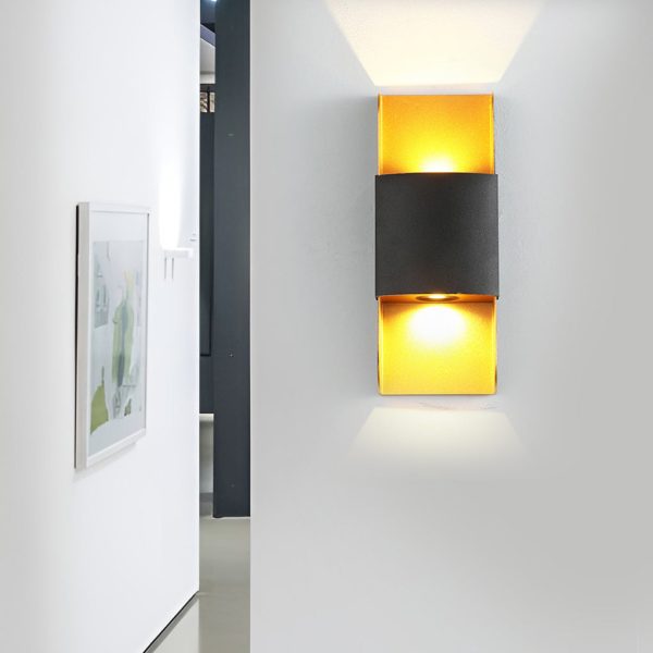 LED Up and Down Lights COB Waterproof Metal Modern Outdoor Wall Lamps