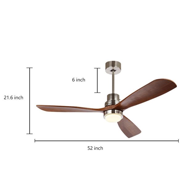Intelligent Frequency Conversion Dimming Led Ceiling Fan Lamp with Remote Control - Image 17