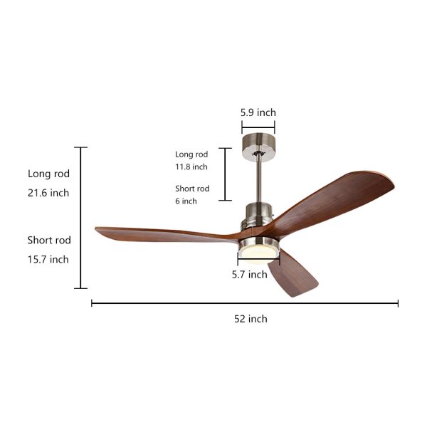 Intelligent Frequency Conversion Dimming Led Ceiling Fan Lamp with Remote Control - Image 26