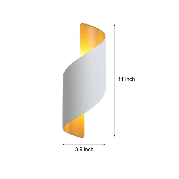 Unique Spiral Design LED Waterproof Two-way Luminous Wall Light for Aisle Balcony - Image 11