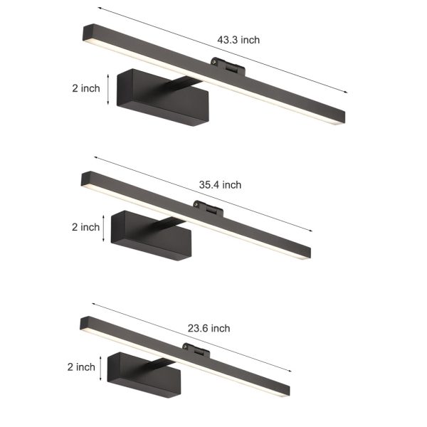Rotatable Linear LED Bathroom Vanity Light Adjustable Lighting - Image 12