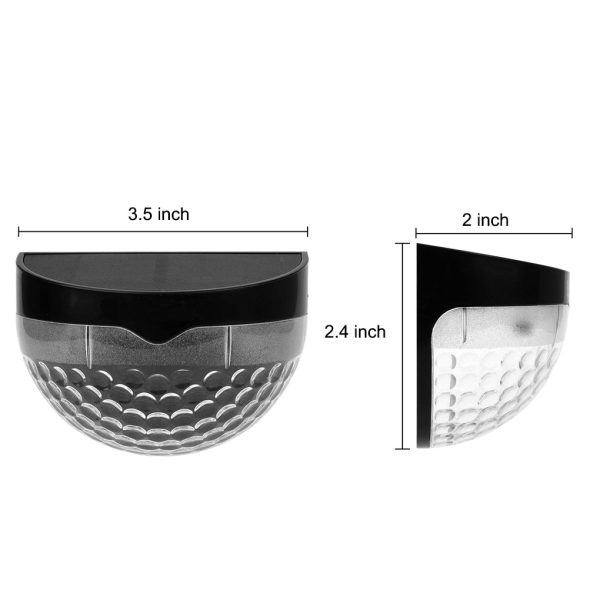4 Pcs Solar Stair Lights Outdoor Step Lights LED Garden Lights Wall Mounted Lights - Image 5
