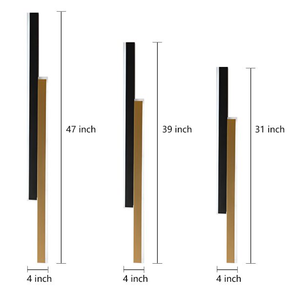 Nordic Minimalist Double Long Strip LED Wall Lamp for Living Room Bedside Aisle - Image 9