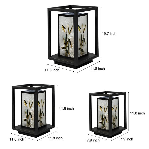 Artistic Solar LED Path Lights with Landscape Pattern - Image 10