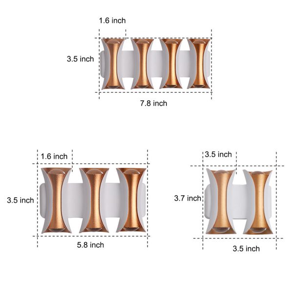 Waterproof Up and Down Lights LED Modern Outdoor Wall Sconce Lighting - Image 8